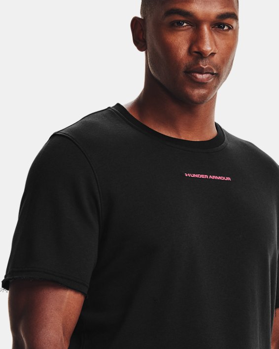 Camiseta de manga corta UA Rival Terry AMP para hombre, Black, pdpMainDesktop image number 3